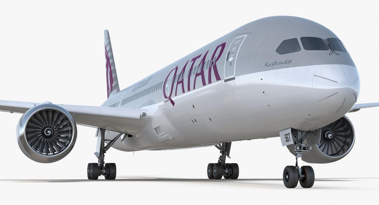 Boeing 787-9 Dreamliner QATAR 3D model