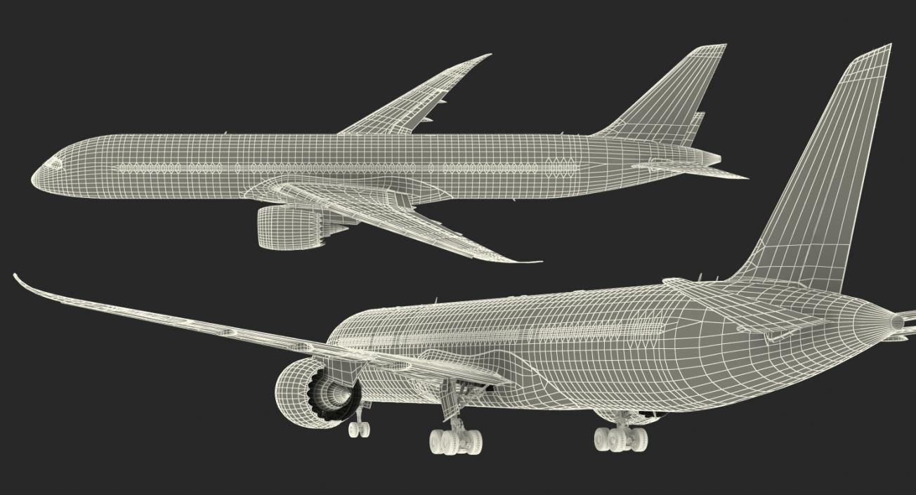 Boeing 787-9 Dreamliner QATAR 3D model