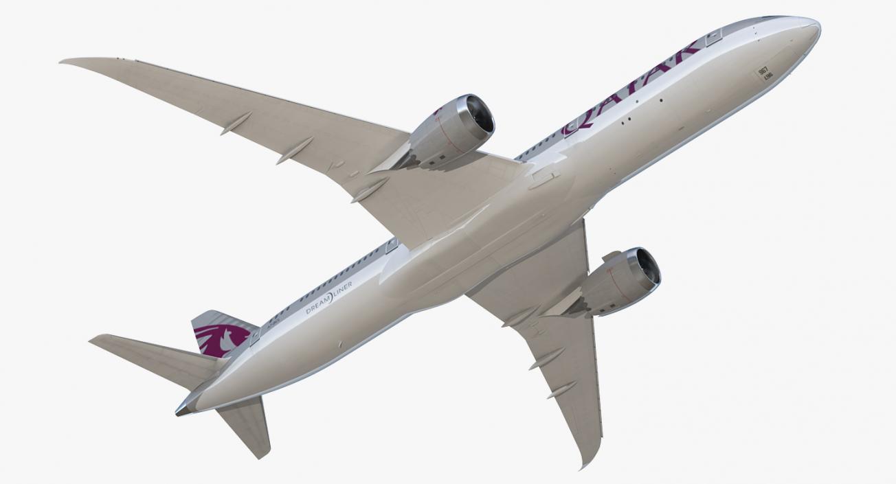 Boeing 787-9 Dreamliner QATAR 3D model