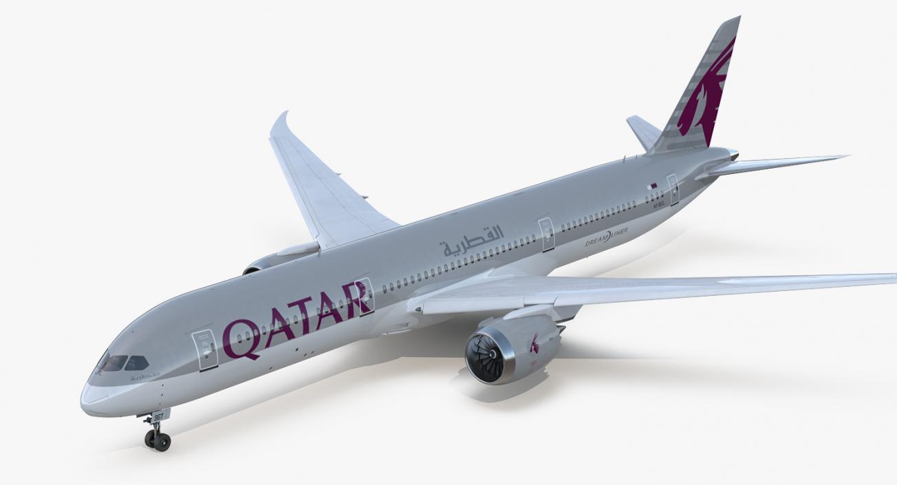 Boeing 787-9 Dreamliner QATAR 3D model