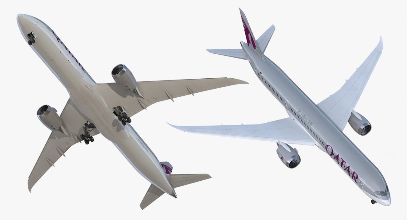 Boeing 787-9 Dreamliner QATAR 3D model