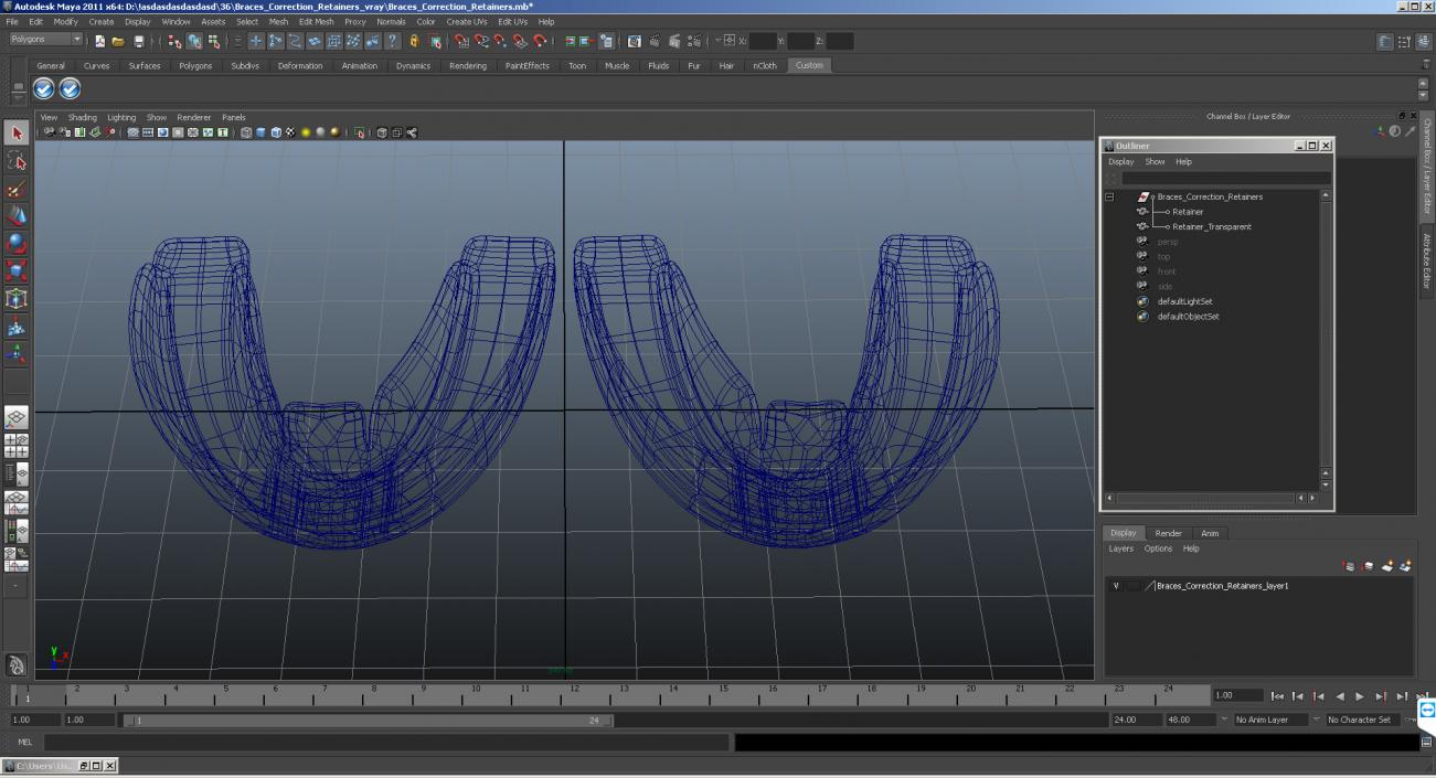 Braces Correction Retainers 3D