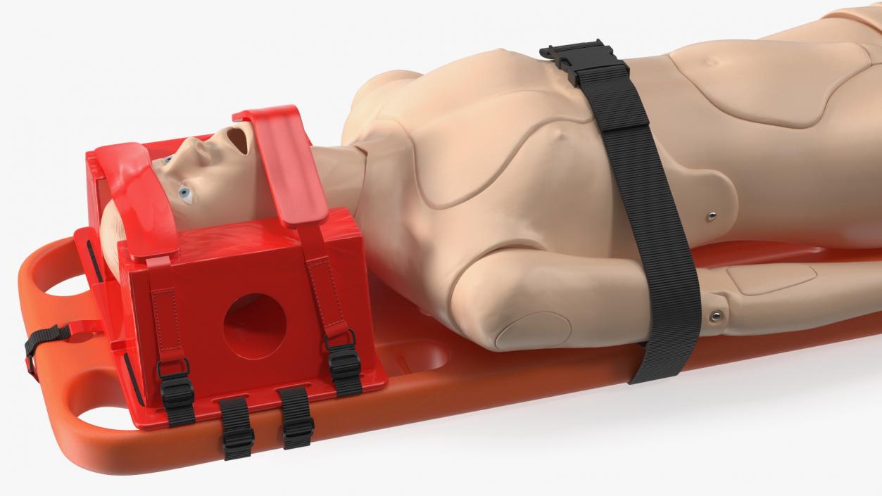 3D Spinal Board Stretcher with Manikin(1) model