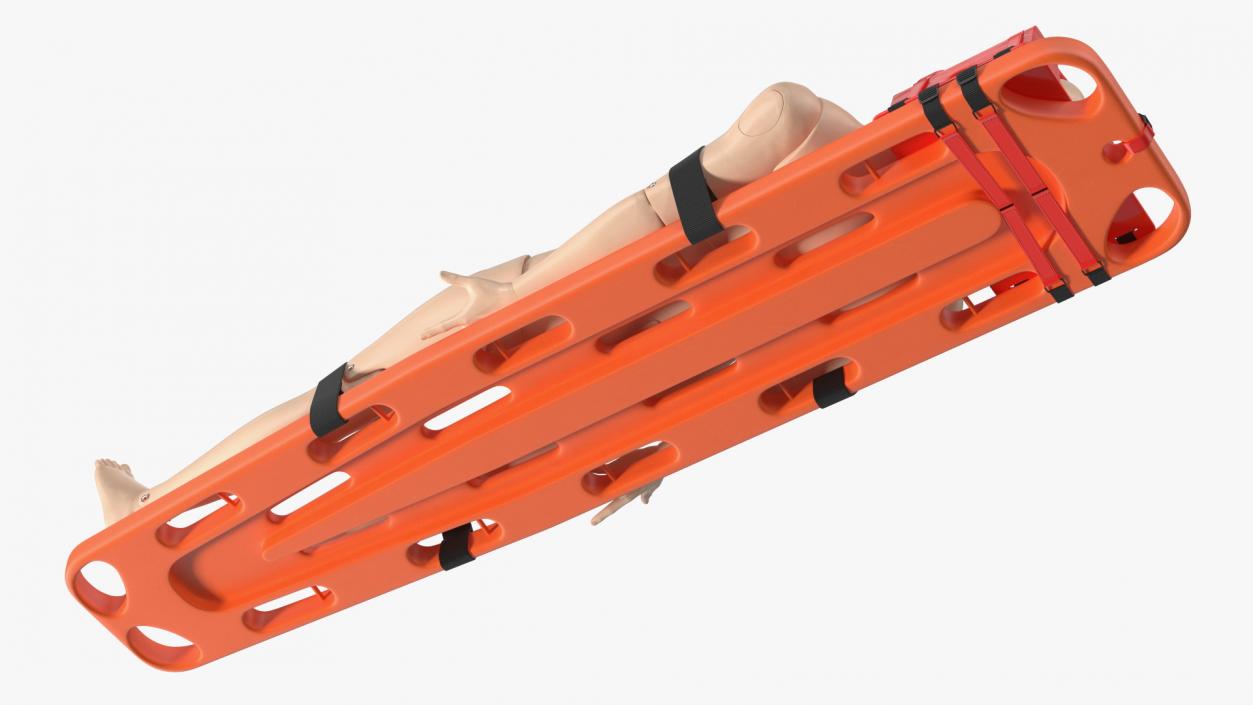 3D Spinal Board Stretcher with Manikin(1) model