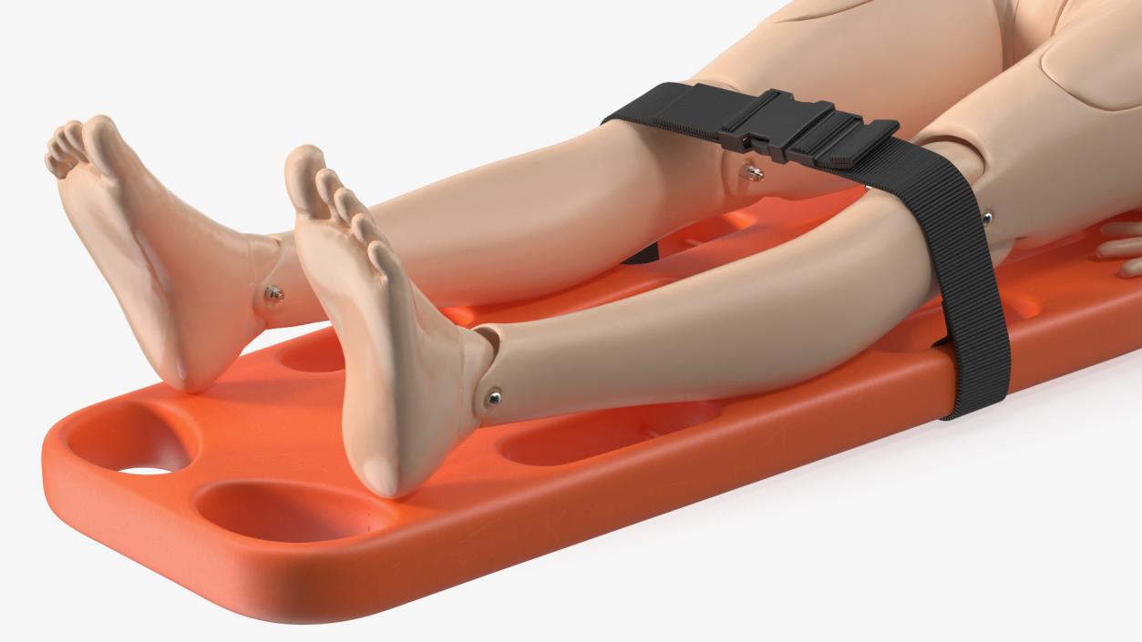 3D Spinal Board Stretcher with Manikin(1) model