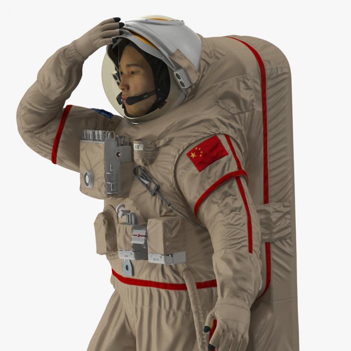 3D Chinese Astronaut Space Suit Haiying Rigged model