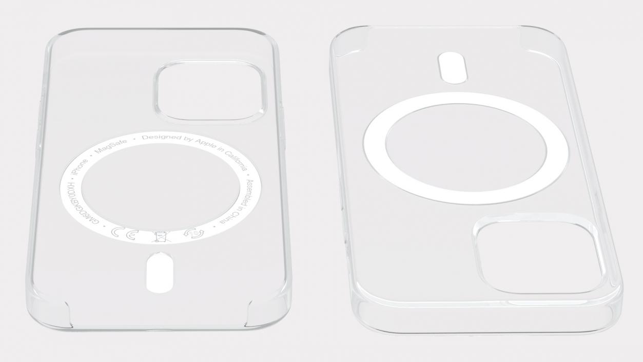 3D iPhone 12 mini Clear Case with MagSafe model