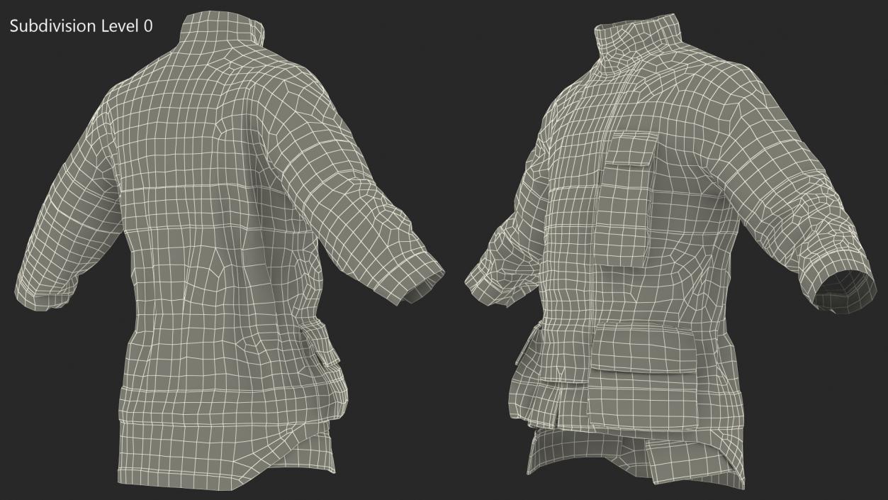 Firefighting Coat 3D