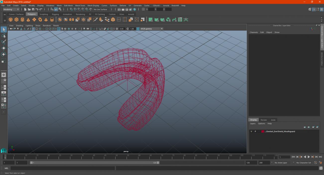 3D model Everlast EverShield Mouthguard