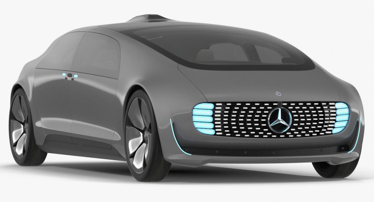 Mercedes Benz F015 Self Driving Car Concept Rigged for Maya 3D model