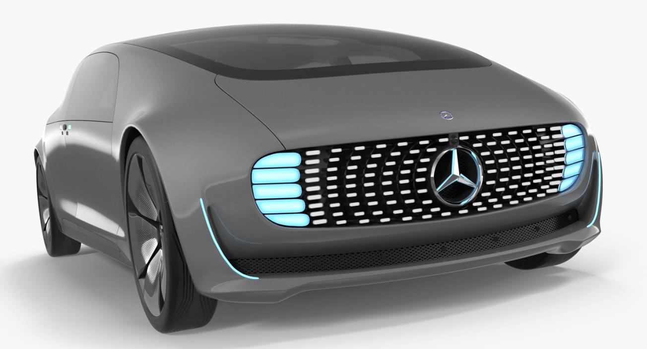 Mercedes Benz F015 Self Driving Car Concept Rigged for Maya 3D model