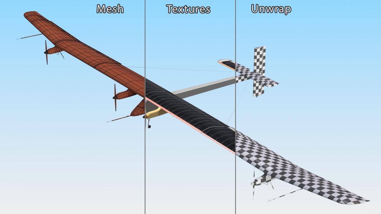 3D Solar Energy Airplane