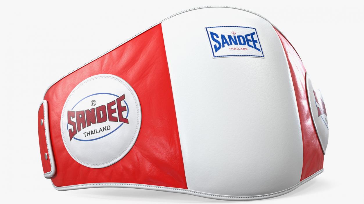 3D Sandee Velcro Belly Pad White Red model