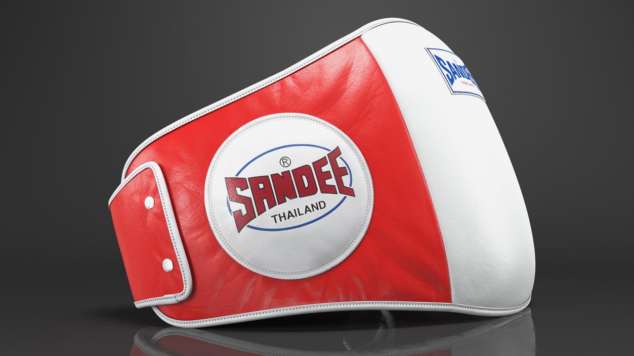 3D Sandee Velcro Belly Pad White Red model