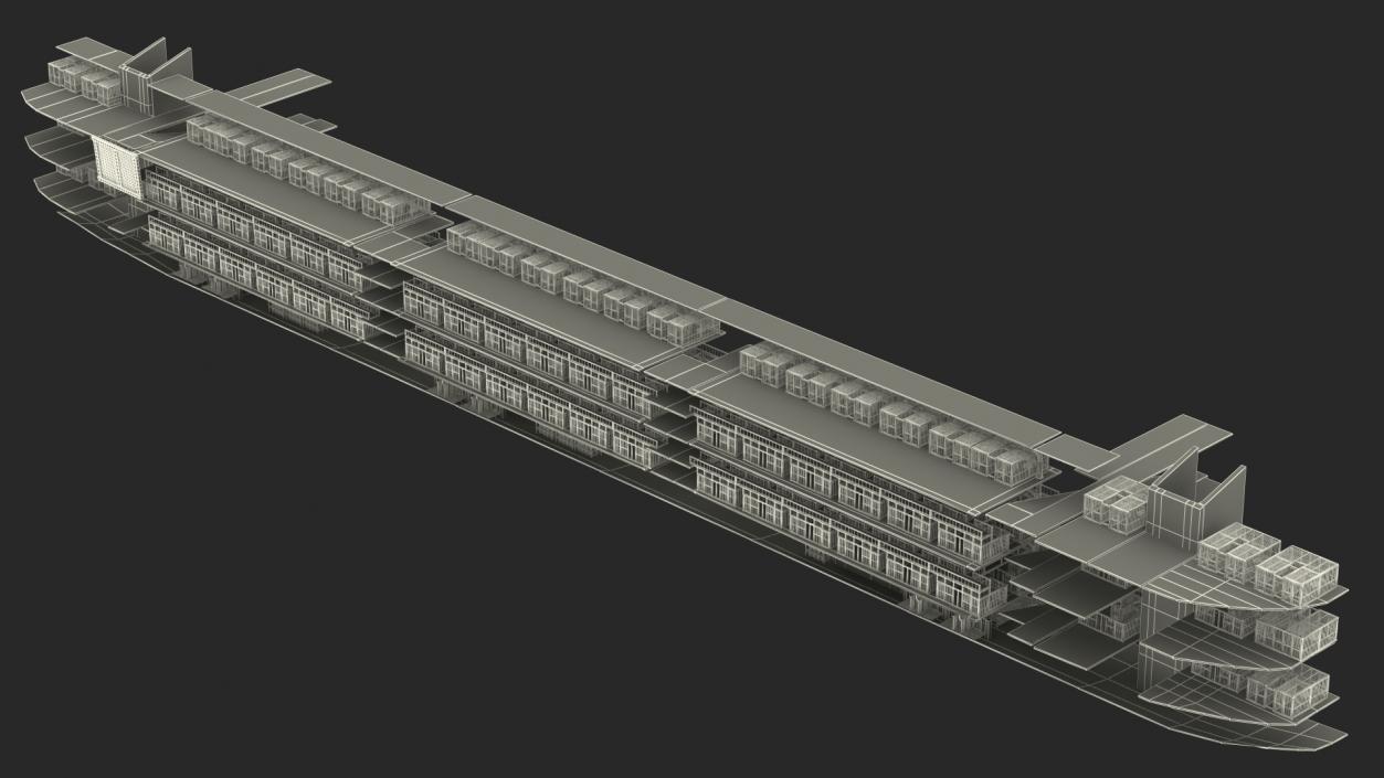 3D Noah Ark Cross Section Clear model