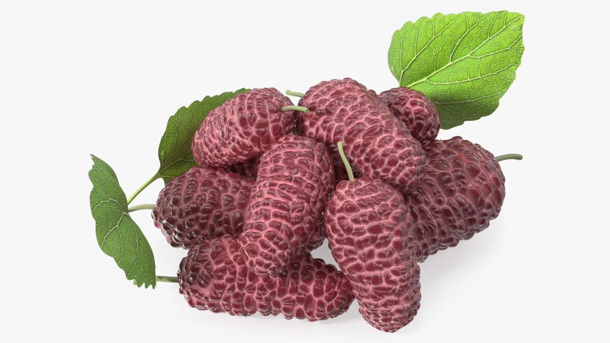 Pile of Mulberry Fruit Pink 3D