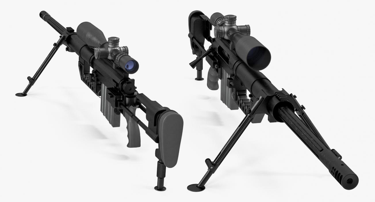 3D Sniper Rifle CheyTac Intervention M200 model