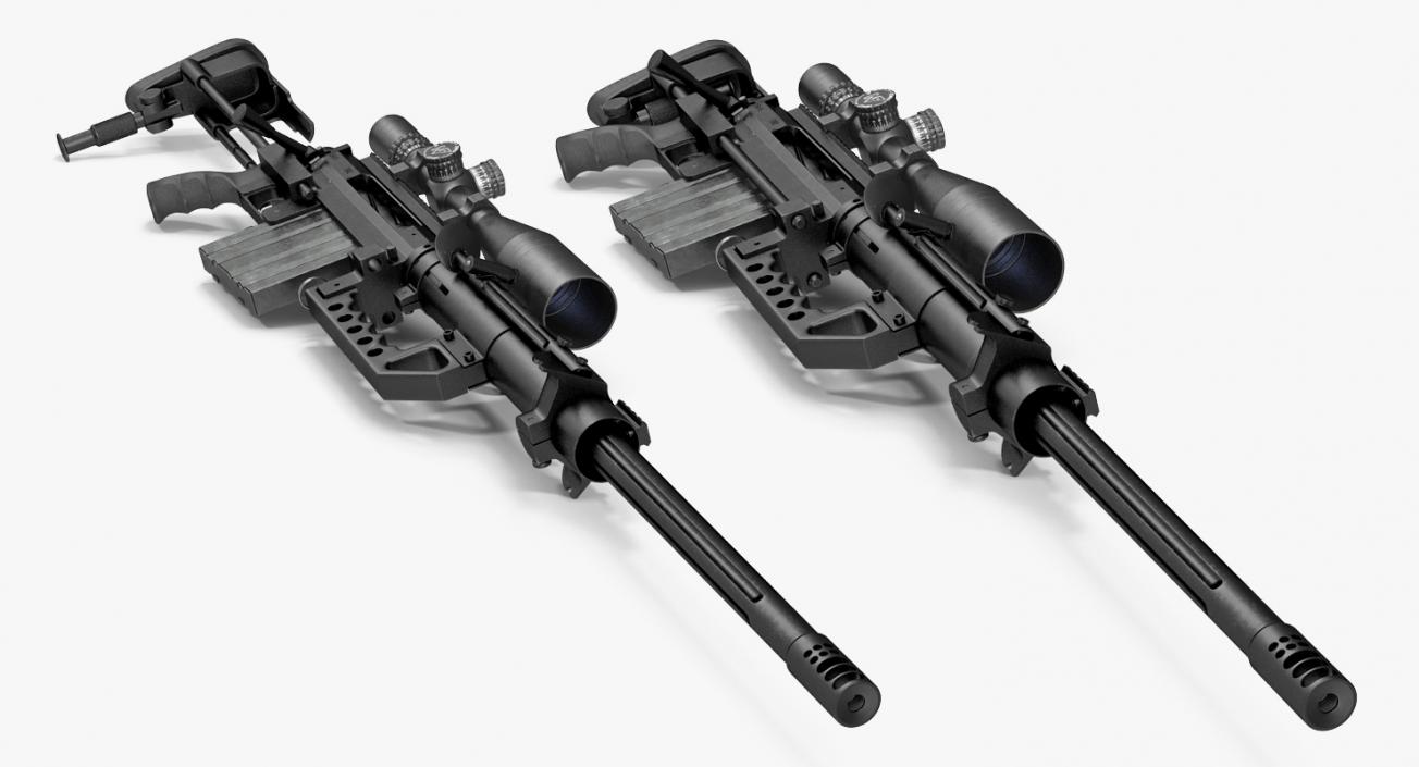 3D Sniper Rifle CheyTac Intervention M200 model