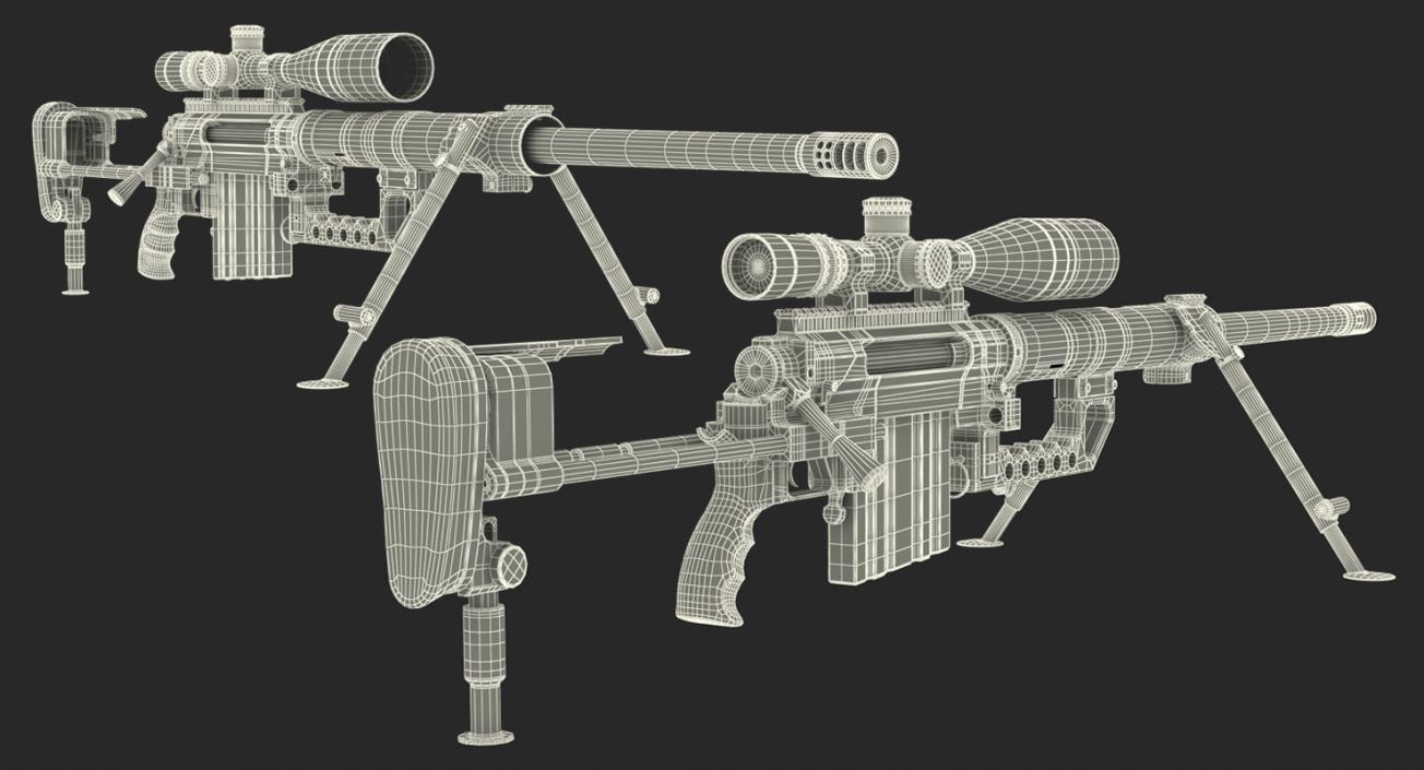 3D Sniper Rifle CheyTac Intervention M200 model