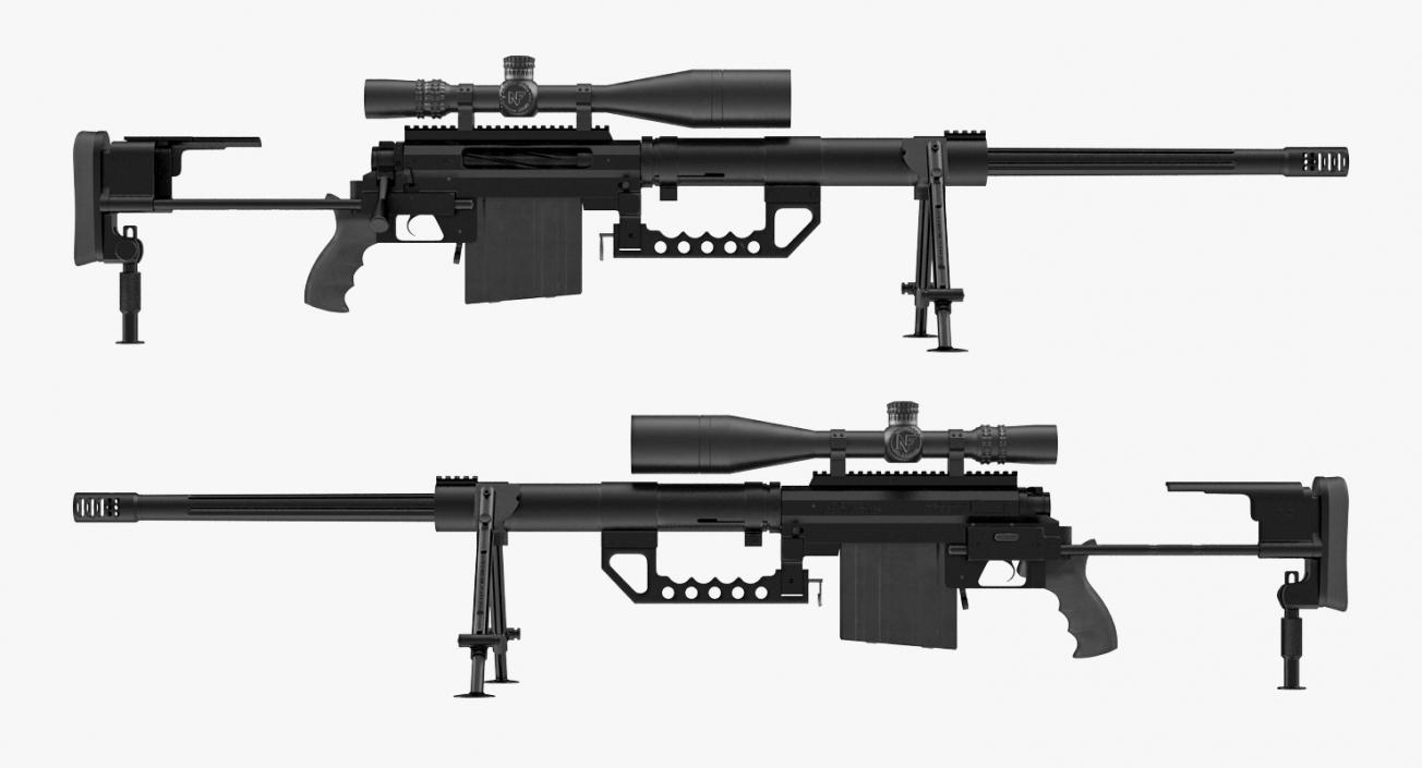 3D Sniper Rifle CheyTac Intervention M200 model