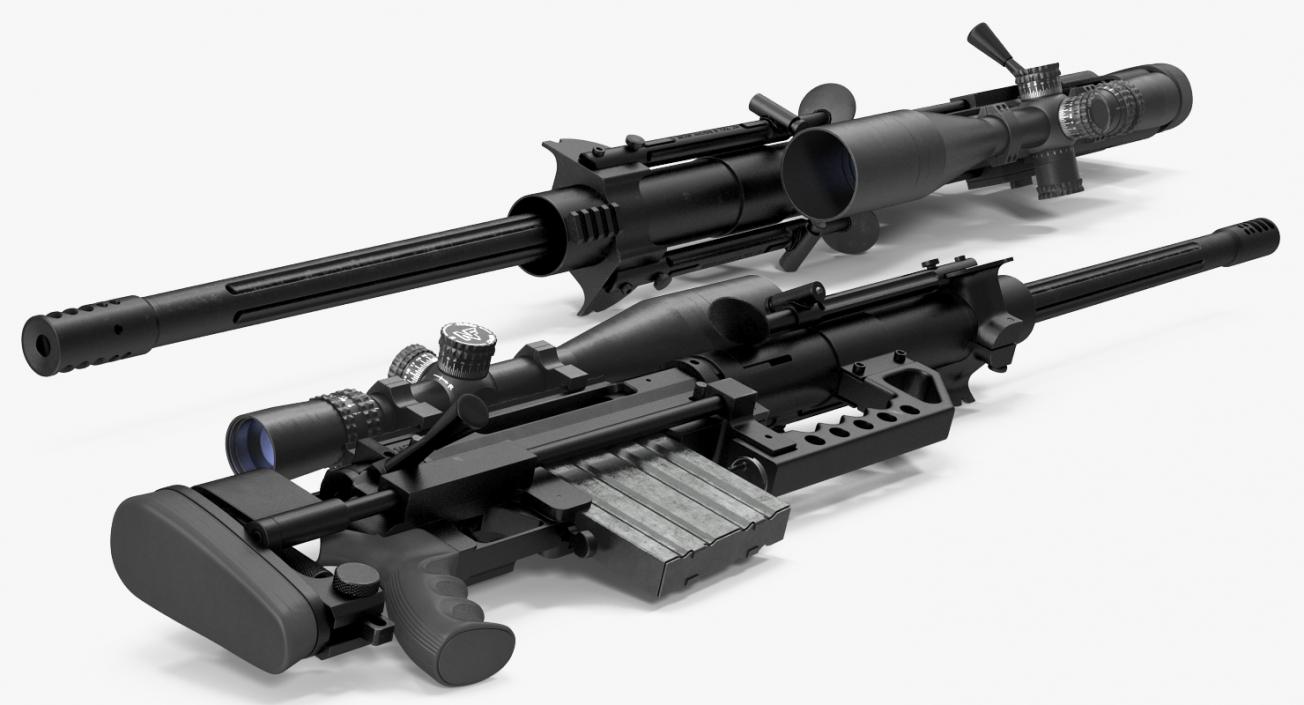 3D Sniper Rifle CheyTac Intervention M200 model