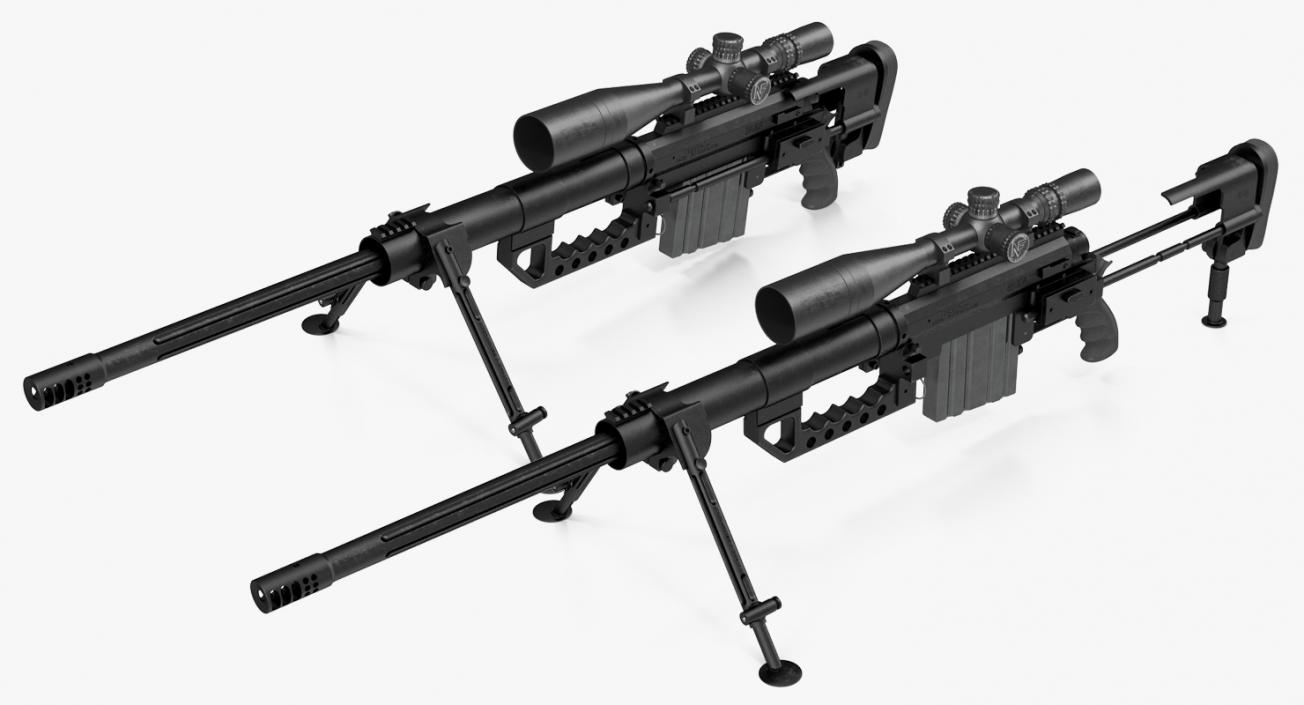 3D Sniper Rifle CheyTac Intervention M200 model