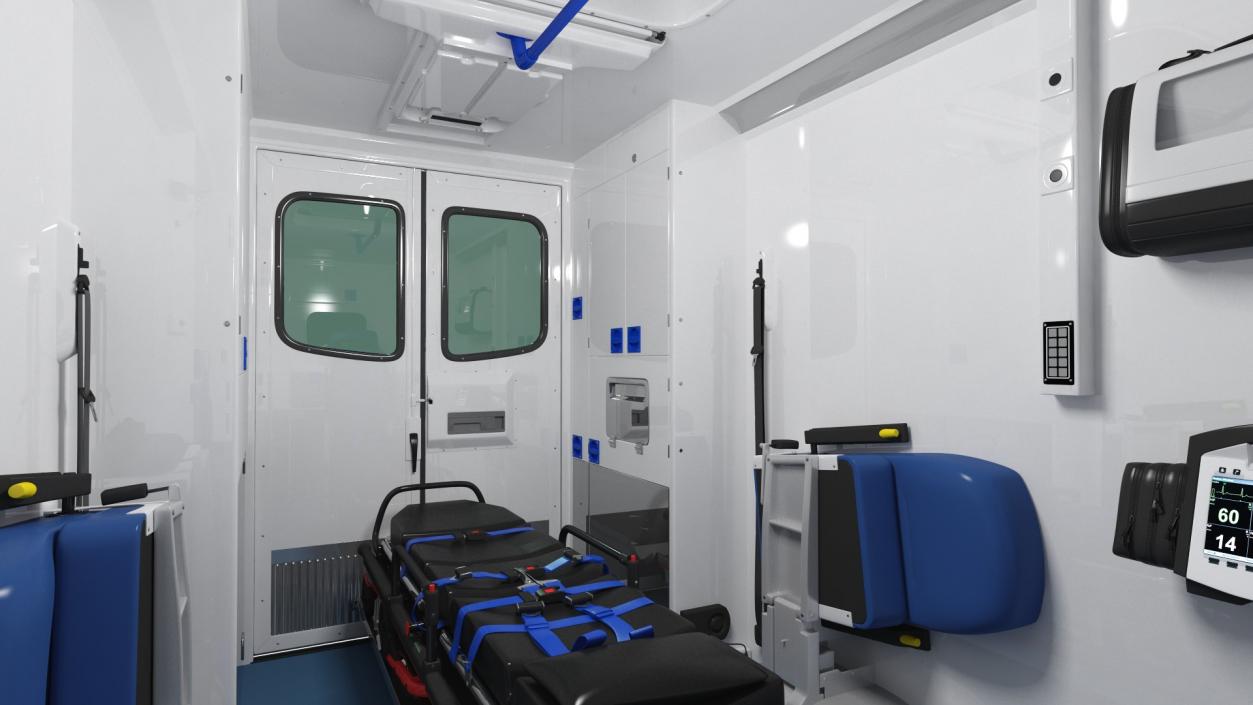 3D Rigged Ambulances Collection model