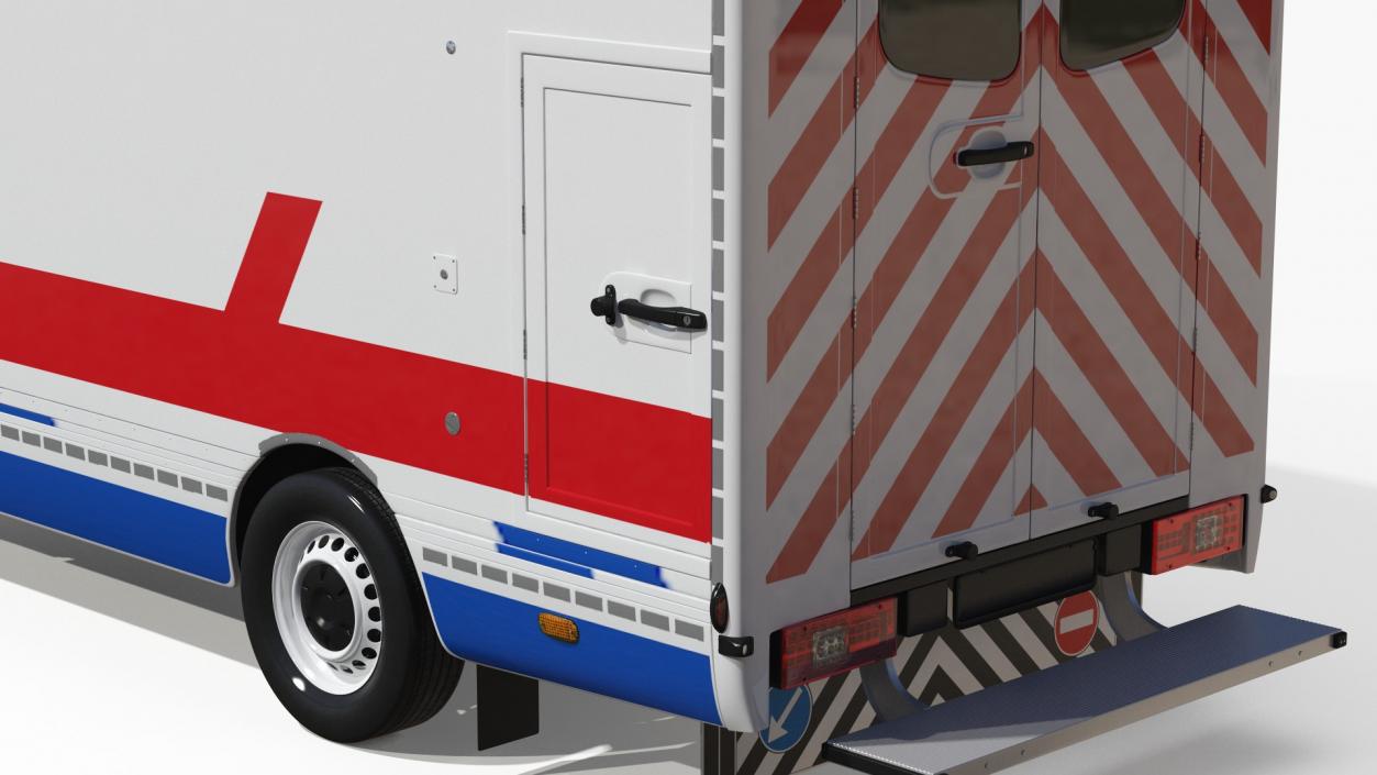 3D Rigged Ambulances Collection model