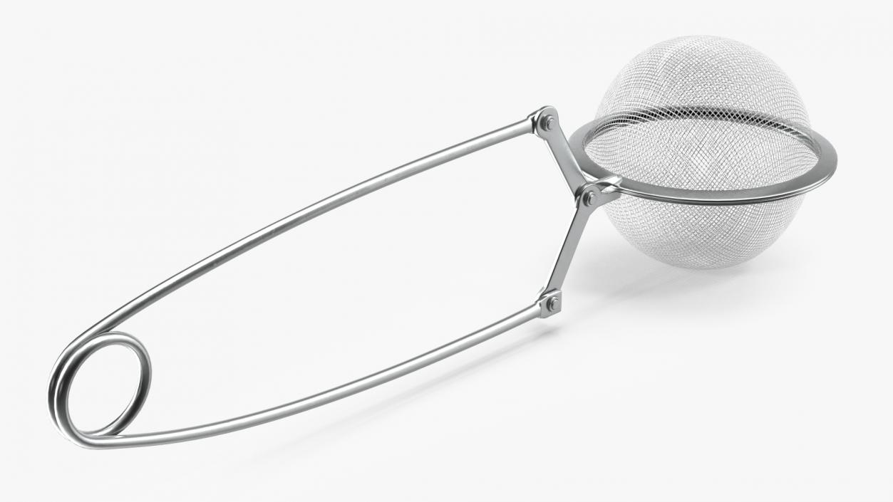 Mesh Tea Ball Strainer with Handle 3D model