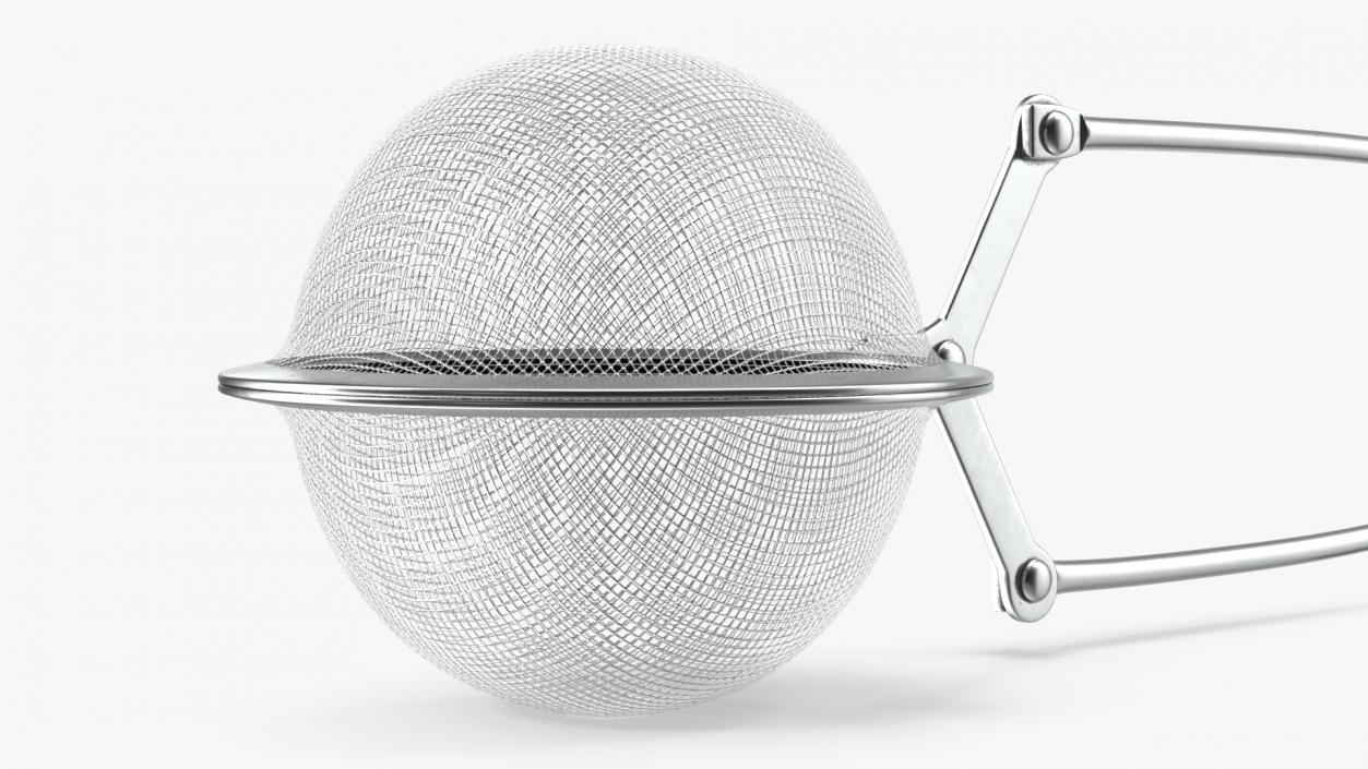 Mesh Tea Ball Strainer with Handle 3D model