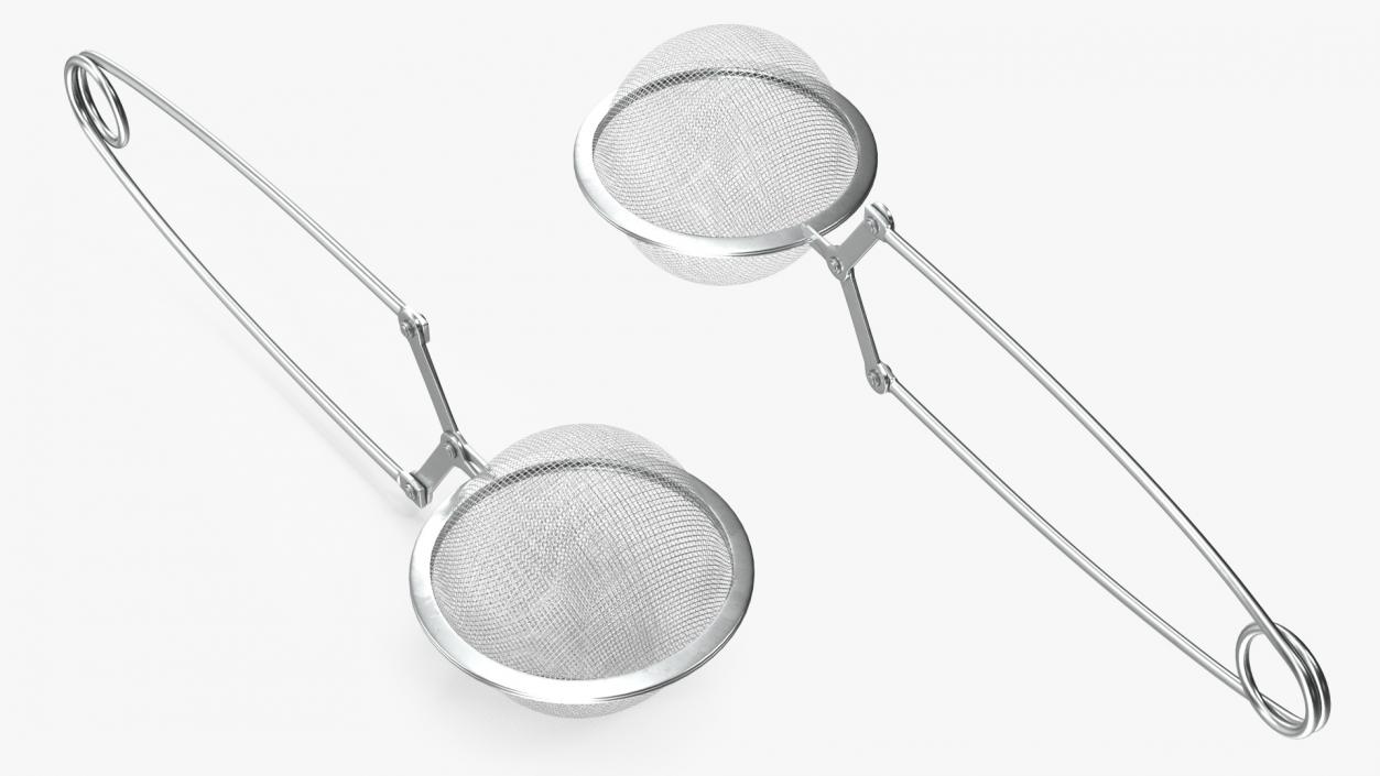 Mesh Tea Ball Strainer with Handle 3D model