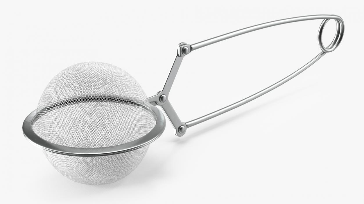 Mesh Tea Ball Strainer with Handle 3D model