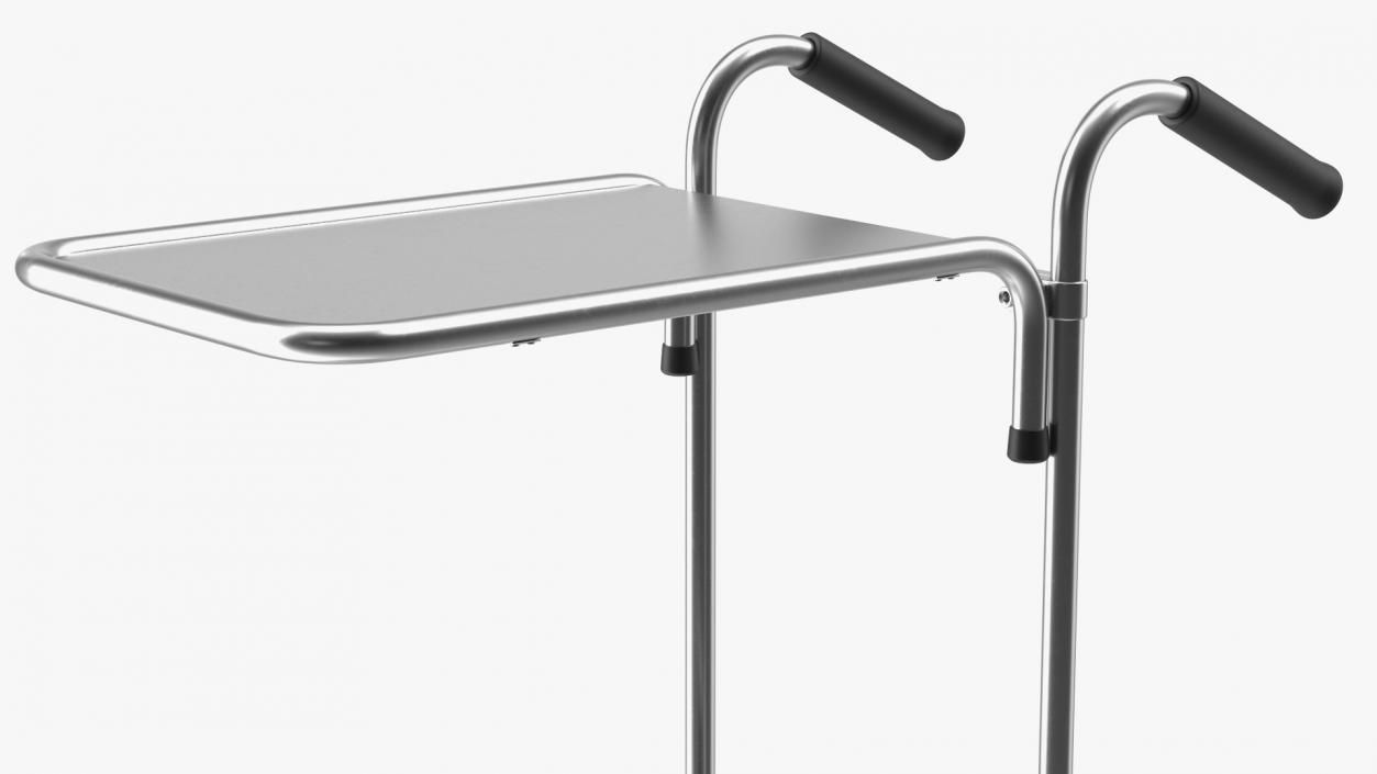 3D model Steel Mini Trolley With Two Shelves