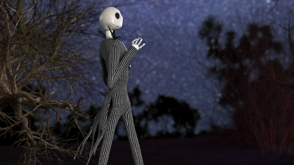 Character Jack Skellington Walking 3D model