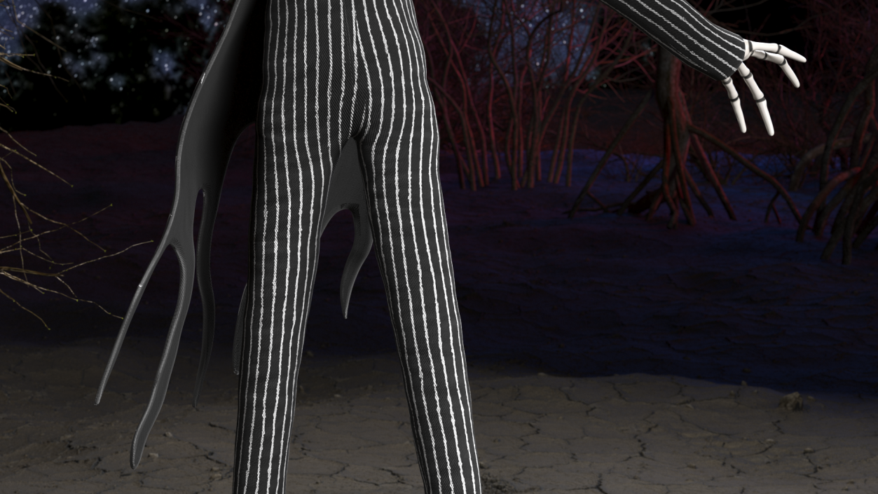 Character Jack Skellington Walking 3D model