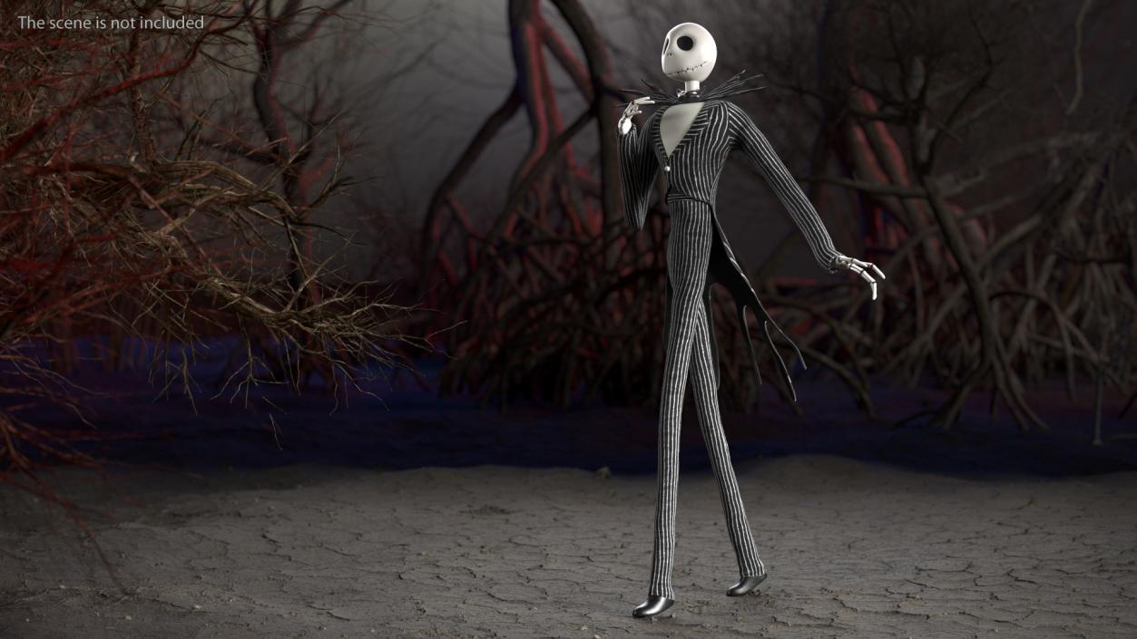 Character Jack Skellington Walking 3D model