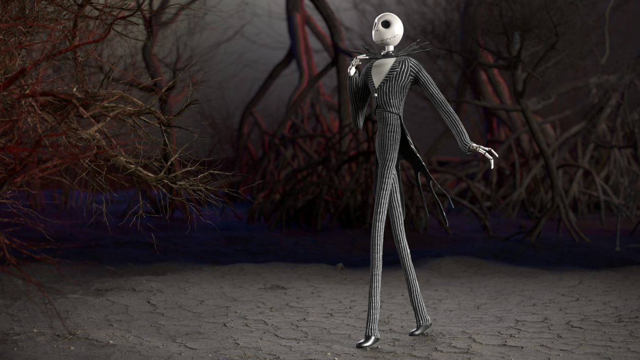 Character Jack Skellington Walking 3D model