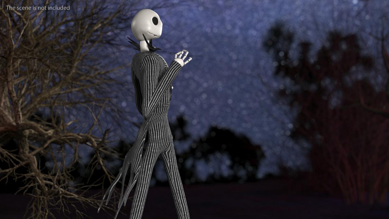 Character Jack Skellington Walking 3D model