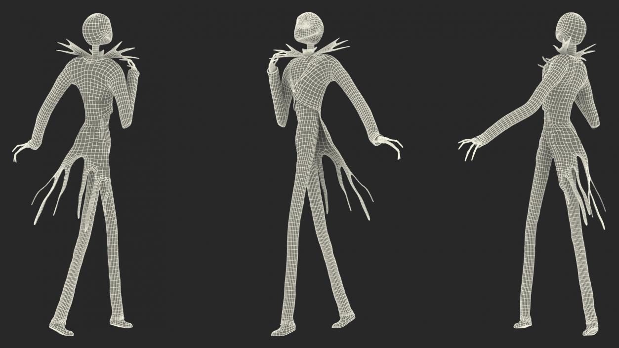 Character Jack Skellington Walking 3D model