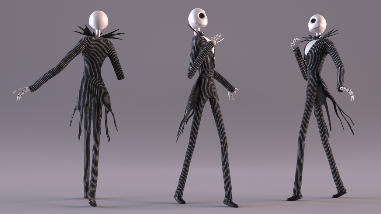 Character Jack Skellington Walking 3D model