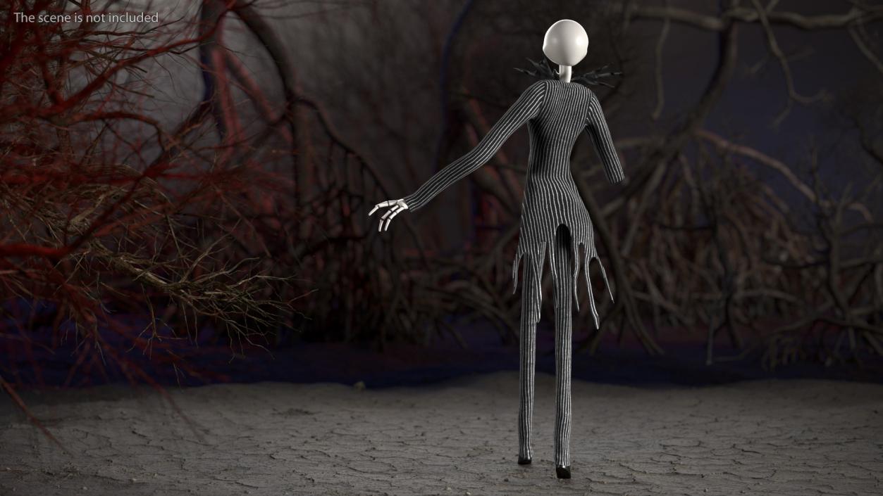 Character Jack Skellington Walking 3D model