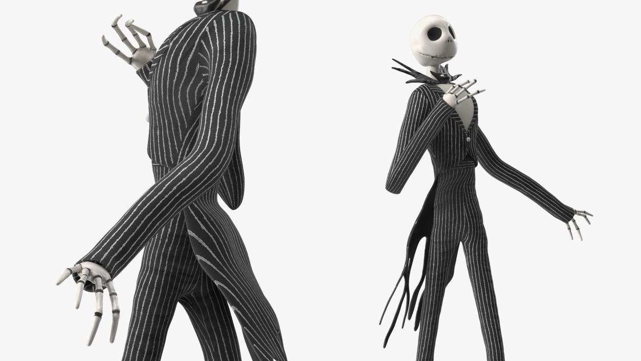 Character Jack Skellington Walking 3D model