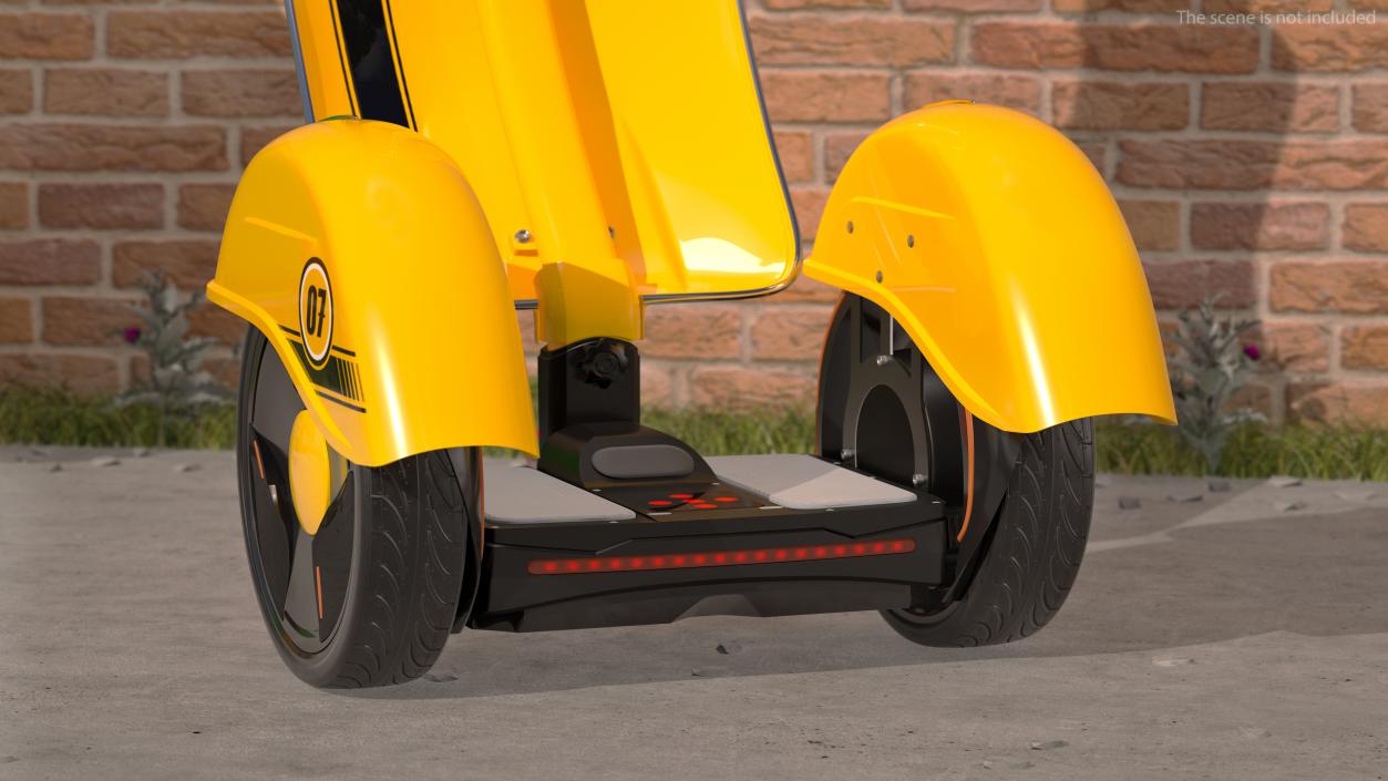 3D model Vespa Standup Z-Scooter Yellow