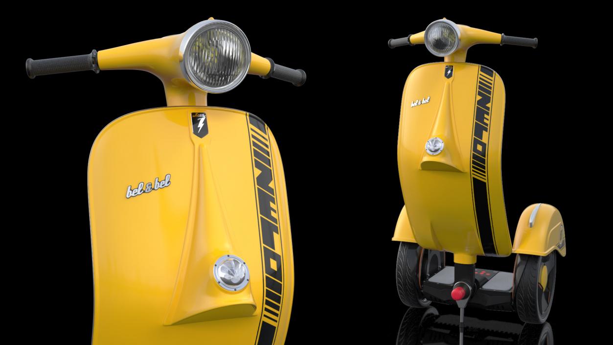 3D model Vespa Standup Z-Scooter Yellow