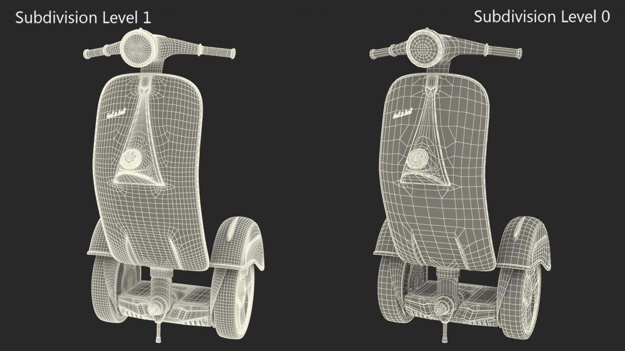 3D model Vespa Standup Z-Scooter Yellow