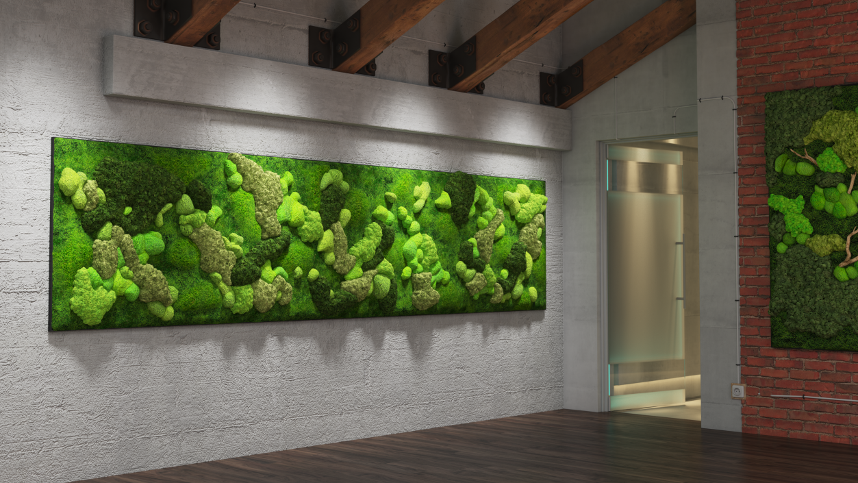 Moss Wall 3D model