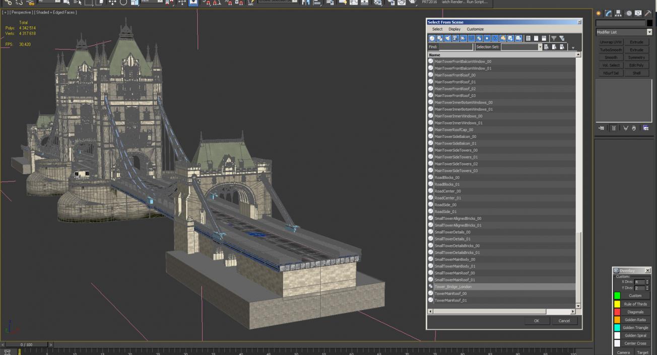 Tower Bridge London 3D model