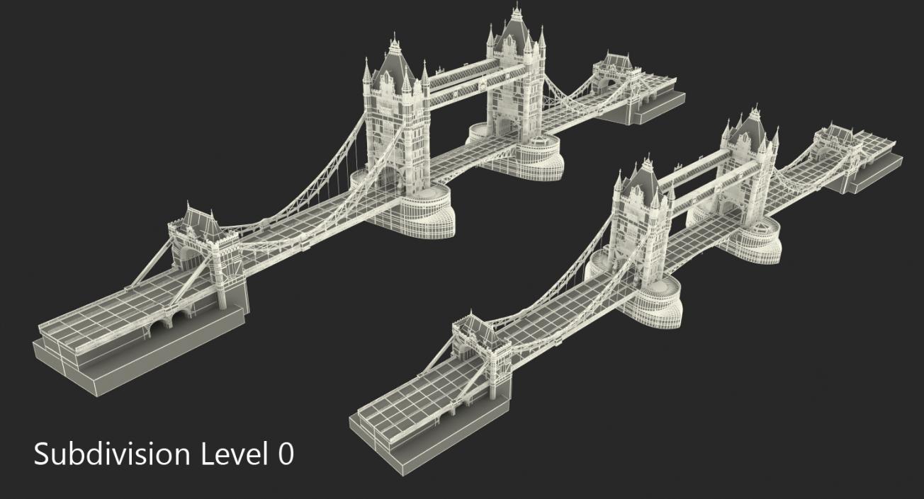 Tower Bridge London 3D model