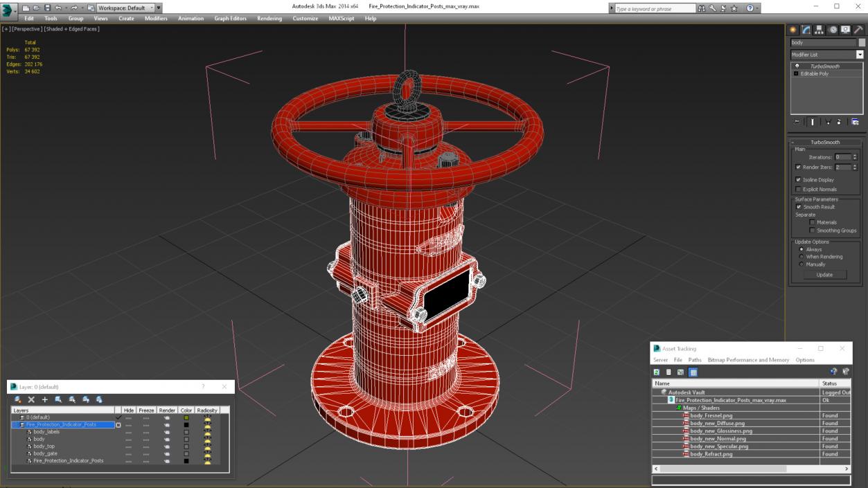 3D Fire Protection Indicator Posts