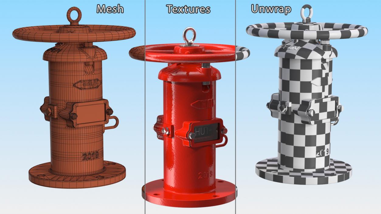 3D Fire Protection Indicator Posts